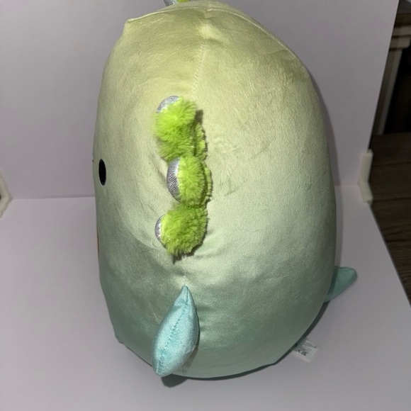 Cute Green Squishmallow Valentine Plush Toy with Heart - Picture 3 of 8